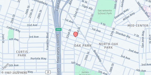 Map showing Neighbor Program at 3230 Broadway, Sacramento, CA