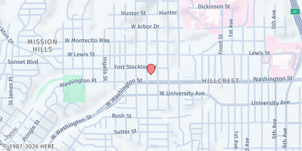 Map showing Special Delivery - Goldfinch Street at 4021 Goldfinch Street, San Diego, CA