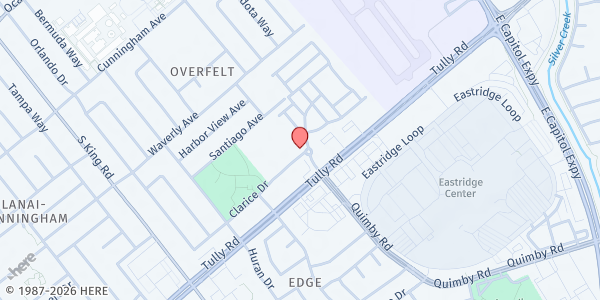 Map showing Katherine R Smith Elementary School at 2025 Clarice Ave., San Jose, CA