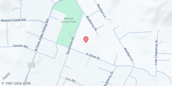 Map showing Feeding San Diego Mobile Pantry: San Marcos at 332 East Olive Street, San Marcos, CA