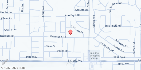 Map showing Orcutt Presbyterian Church at 993 Patterson Rd, Santa Maria, CA