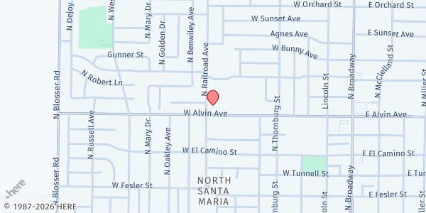 Map showing Residences of Depot St at 201 W Depot St, Santa Maria, CA