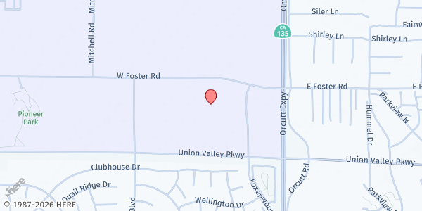 Map showing Santa Maria Warehouse at 490 W Foster Rd., Santa Maria, CA