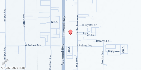 Map showing CC Palms Inn at 3345 Santa Rosa Ave, Santa Rosa, CA