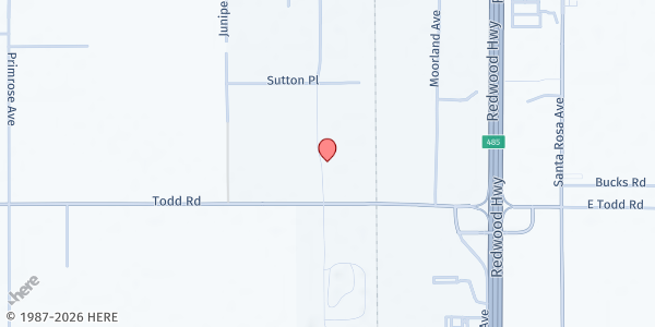 Map showing CPI, Family Resource Center at 3650 Standish Ave, Santa Rosa, CA