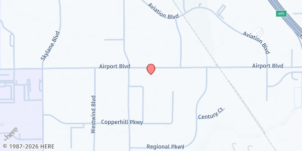 Map showing Dry Creek Rancheria Band of Pomo Indians at 1450 Airport Blvd, Santa Rosa, CA