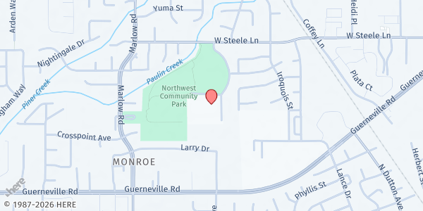 Map showing Hilliard Comstock Middle School at 2750 W Steele Ln, Santa Rosa, CA
