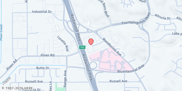 Map showing Laurel at Perennial Park at 510 Renaissance Way, Santa Rosa, CA