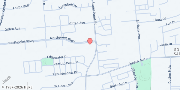 Map showing Northpoint Santa Rosa LDS Church at 1550 Northpoint Parkway, Santa Rosa, CA