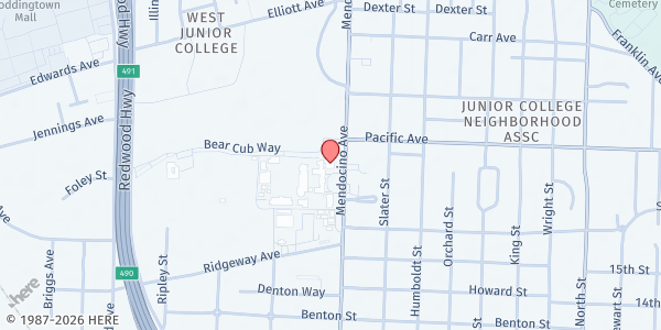 Map showing Ridgway High PM at 325 Ridgway Ave, Santa Rosa, CA
