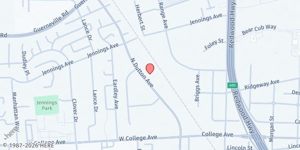 Map showing Santa Rosa Community Health Dutton at 1300 N Dutton Ave, Santa Rosa, CA