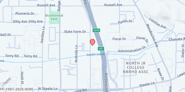 Map showing Voices Sonoma Youth Center at 2800 Cleveland Avenue, Santa Rosa, CA
