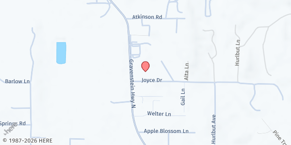 Map showing Sebastopol SDA Community Service at 1665 Gravenstein Hwy N, Sebastopol, CA