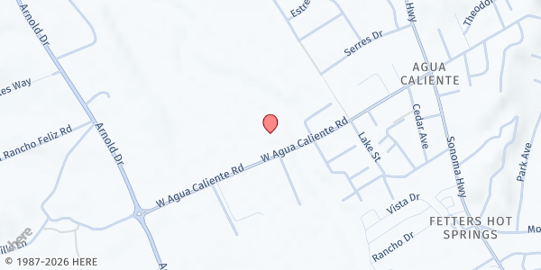 Map showing Saint Leo's Church - Food Distribution Center at 601 Agua Caliente Rd W, Sonoma, CA