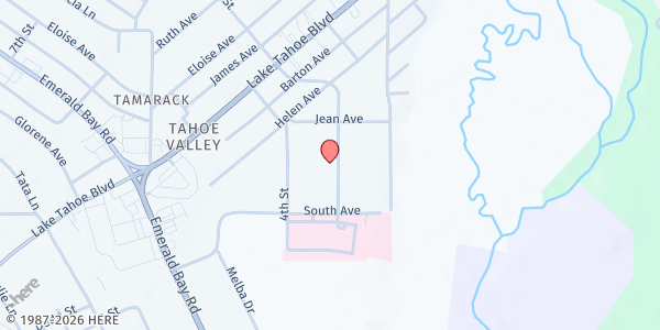 Map showing Christmas Cheer - South Lake Tahoe at 1120 3rd St, South Lake Tahoe, CA