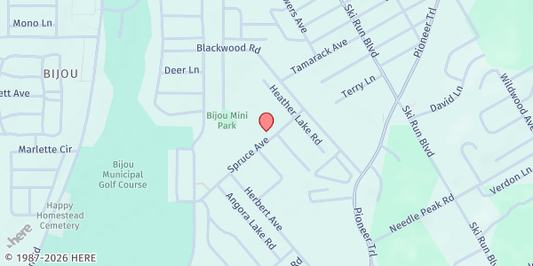 Map showing South Lake Tahoe Family Resource Center at 3501 Spruce Ave # B, South Lake Tahoe, CA