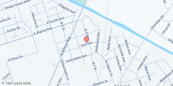 Map showing Light House Community Church at 2393 Vail Ave, Stockton, CA