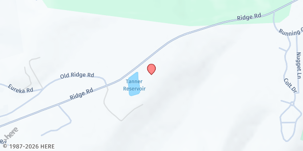 Map showing Sutter Hill Seventh-day Adventist Church at 12900 Ridge Rd, Sutter Creek, CA