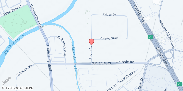 Map showing Rise Against Hunger Northern California - Union City at 30079 Ahern Ave, Union City, CA