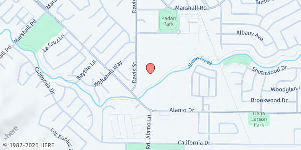 Map showing First Baptist Church of Vacaville (Drive-Thru) at 1127 Davis St, Vacaville, CA