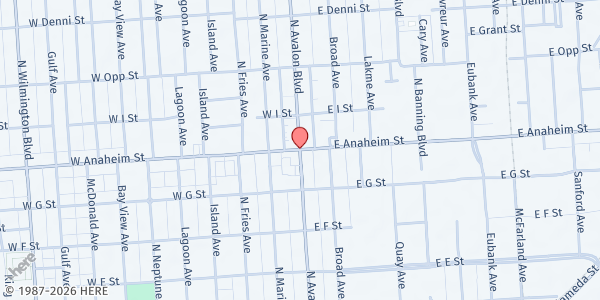 Map showing A Bridge Home - Wilmington at Wilmington, Wilmington, CA