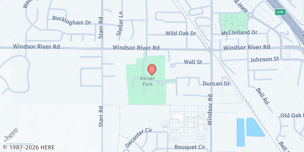Map showing Keiser Park at 700 Windsor River Rd, Windsor, CA
