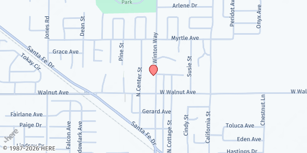 Map showing Lifeline CDC at 7081 N Winton Way, Winton, CA