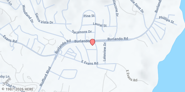 Map showing Wofford Heights-Commodity at 25 Arden Ave., Wofford Heights, CA