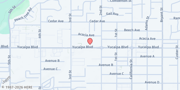 Map showing Family Promise Yucaipa-Calimesa at 34828 Yucaipa Blvd., Yucaipa, CA