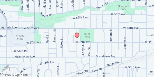 Map showing Community Table - Arvada at 8555 W 57th Ave, Arvada, CO