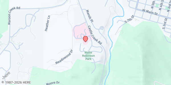 Map showing LIFT-UP Aspen Pantry at 405 Castle Creek Rd, Aspen, CO