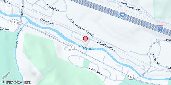 Map showing The Community Market - Eagle Bend at 10 Stonebridge Dr, Avon, CO