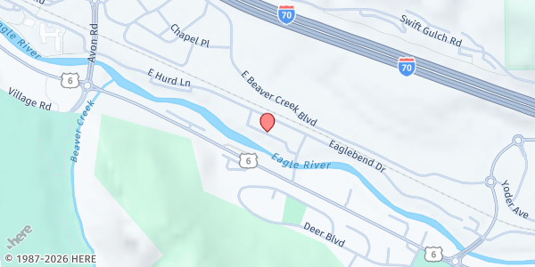 Map showing The Community Market – Eagle Bend Mobile Pantry at 10 Stonebridge Dr., Avon, CO