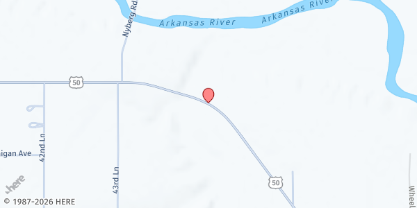 Map showing Los Pobres Inc at E US Hwy 50, Avondale, CO
