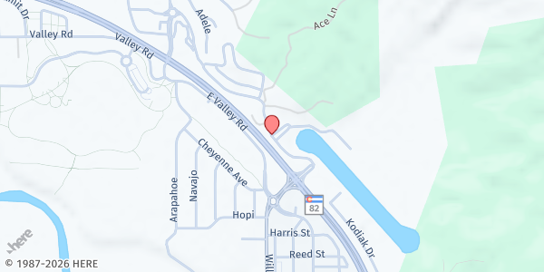 Map showing Food Bank of the Rockies Mobile Pantry - El Jebel (Temporary Location) at 281 Tree Farm Drive, Basalt, CO