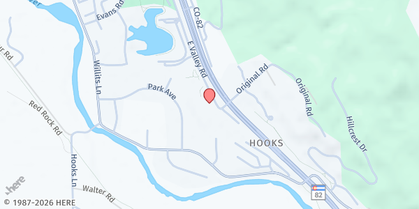 Map showing Healthy All Together at 1450 E Valley Rd #102, Basalt, CO