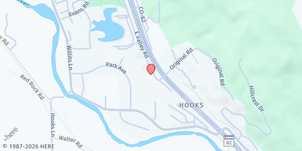 Map showing Healthy All Together - Midvalley Medical Center at 1450 E. Valley Rd. #102, Basalt, CO