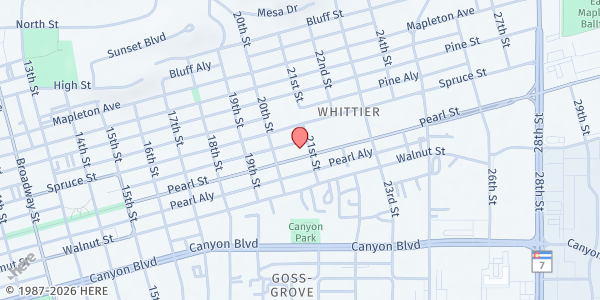 Map showing Tribe Recovery Homes - Boulder at 2043 Pearl St, Boulder, CO