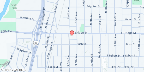 Map showing Brighton Eagle Ridge Academy at 22 S. 4th Ave., Brighton, CO