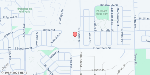 Map showing Brighton Eagle Ridge Academy MP at 3551 Southern St , Brighton, CO