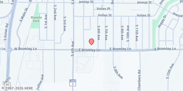 Map showing Brighton SDA Church at 567 E Bromley Ln, Brighton, CO