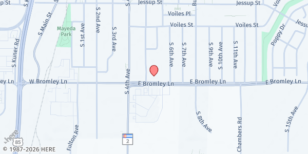 Map showing Brighton Seventh Day Adventist Church at 567 E. Bromley Ln., Brighton, CO