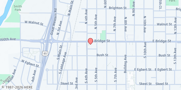 Map showing FBR Mobile Pantry - Brighton Historic Town Hall at 22 S. 4th Ave., Brighton, CO