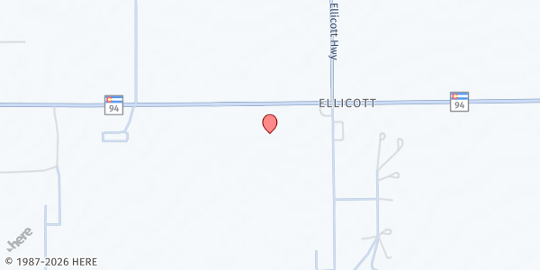 Map showing Ellicott Helping Hands at 23355 CO-94, Calhan, CO