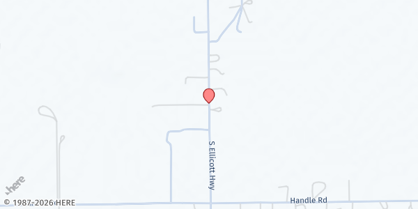 Map showing God's Pantry-Calhan at 355 S. Ellicott Hwy., Calhan, CO