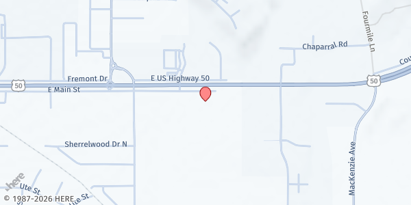 Map showing Canon City SDA Church at 3180 E. Main Street, Canon City, CO