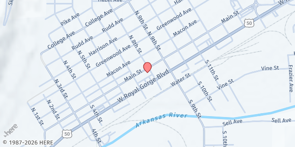 Map showing Golden Age Center at Golden Age Center, Canon City, CO