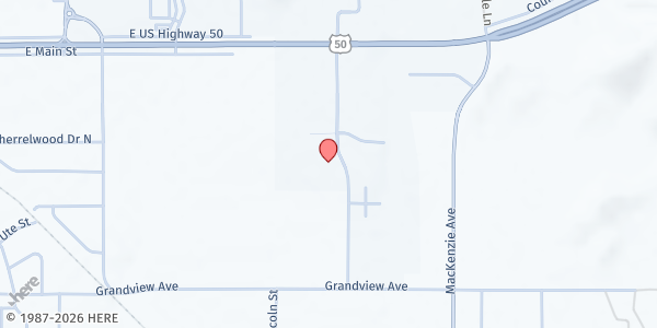 Map showing Loaves & Fishes Soup Kitchen at 241 Justice Center Rd, Cañon City, CO