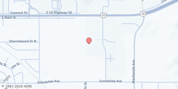 Map showing Upper Arkansas Area COG at 3224 Independence Rd, Canon City, CO