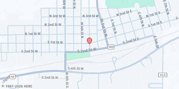 Map showing Cheyenne Wells UMC at 295 S 1st St W, Cheyenne Wells, CO
